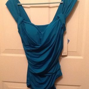 Badgley Mischka One Piece Swimsuit NWTs Size 16